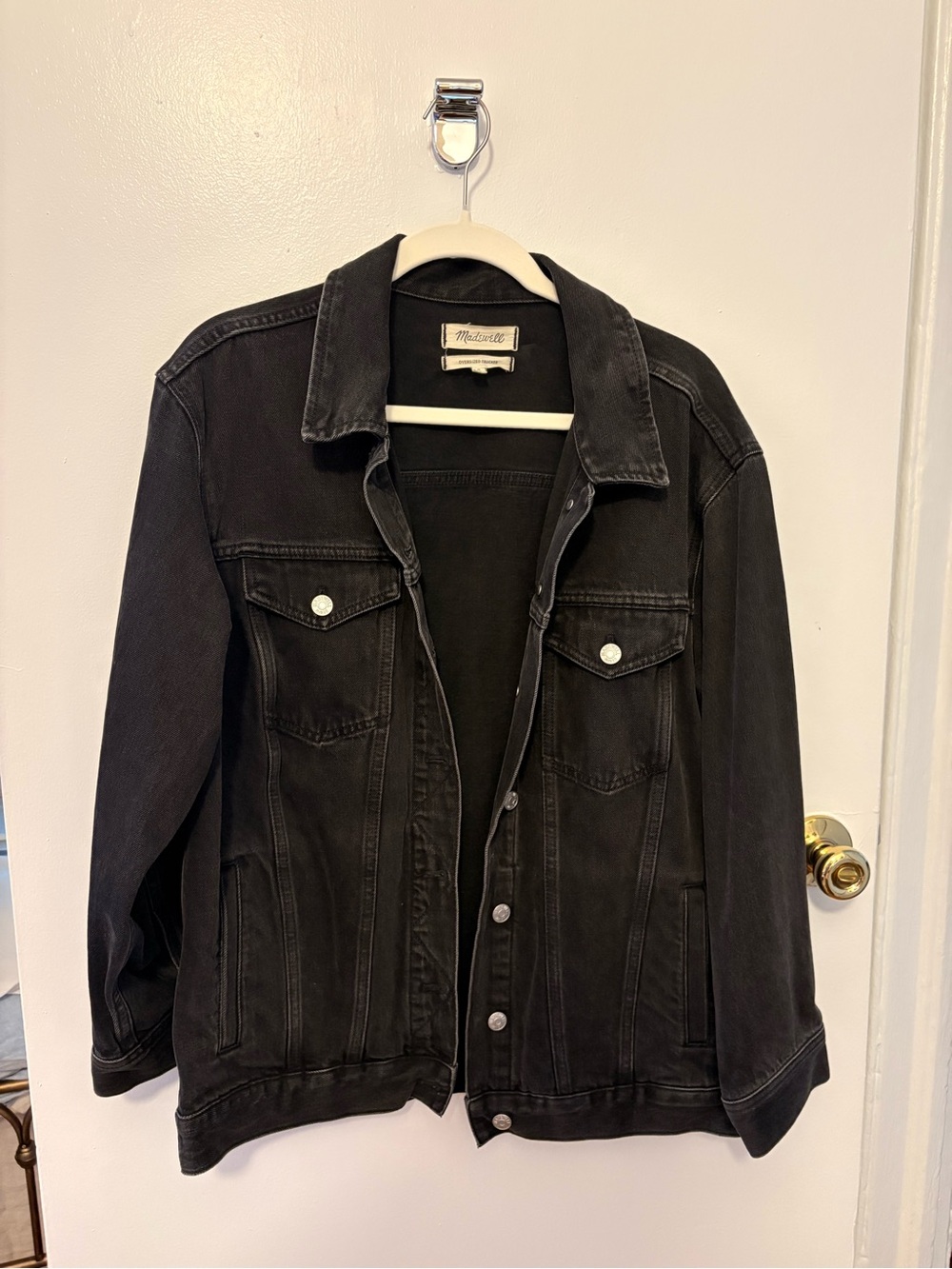 Madewell oversize Denim Trucker Jacket - Picture 5 of 9